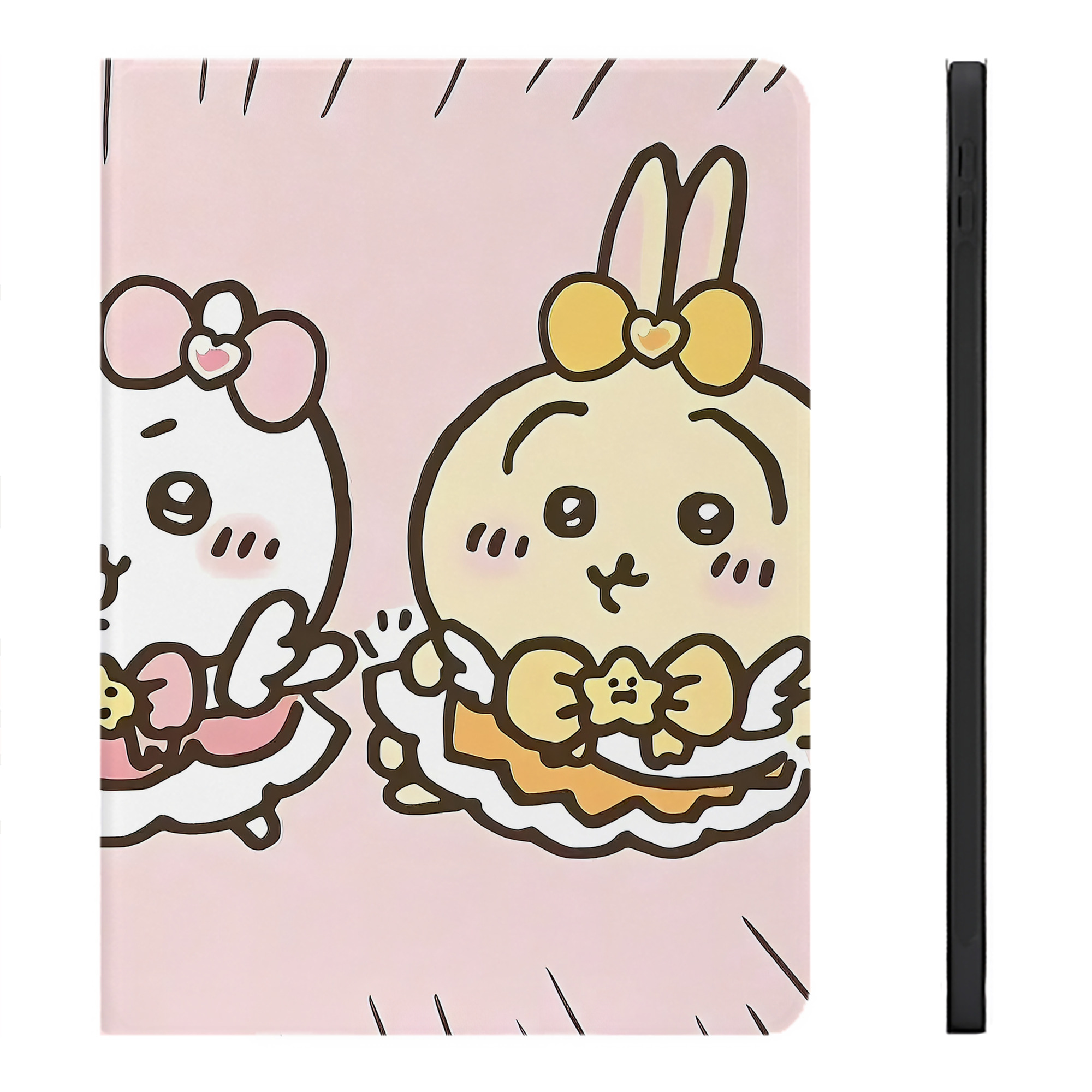 （画像用） ちいかわ Chii-kawa IPadケース ペンホルダー付き ブックスタイルデザイン